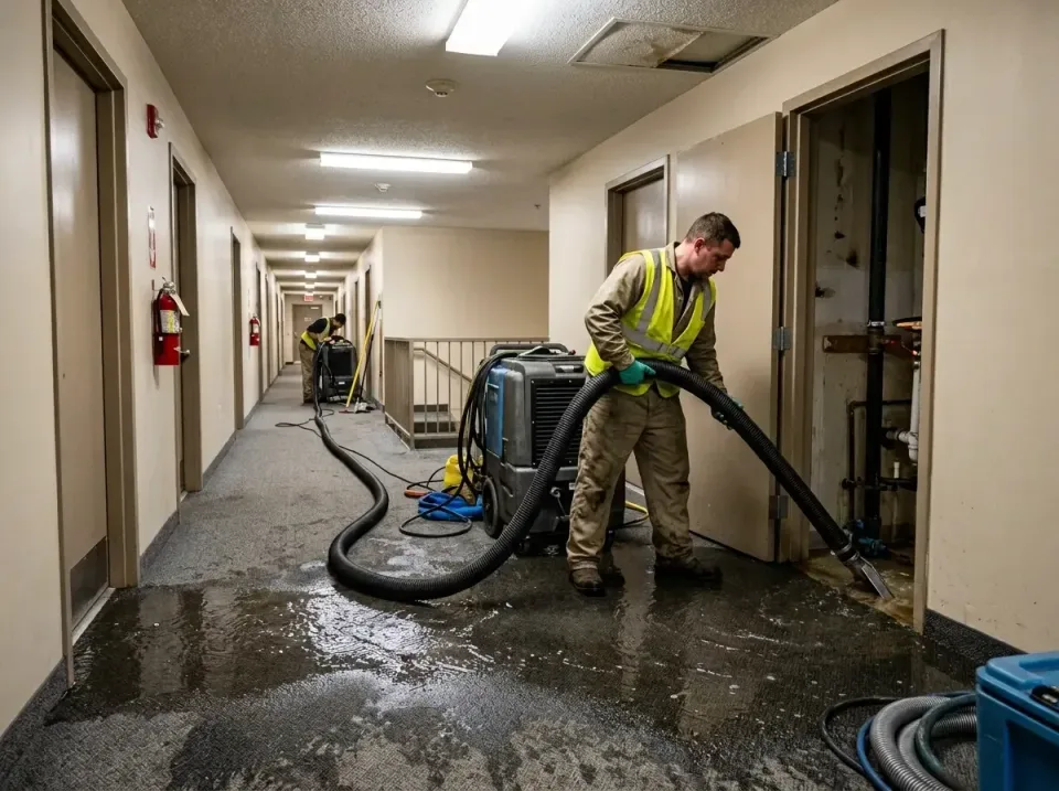 multi-unit-apartment-hallway-f-005 — frequently asked questions, Emergency Burst Pipe Water Extraction & Removal in Pearland…